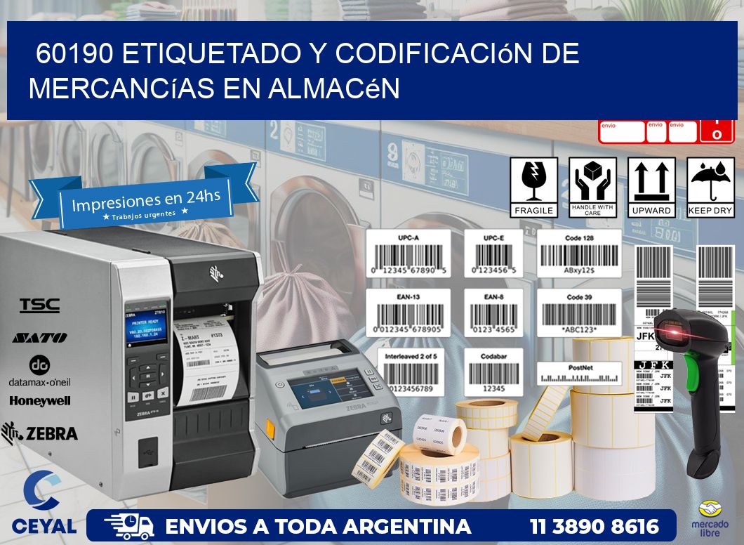 60190 Etiquetado y codificación de mercancías en almacén