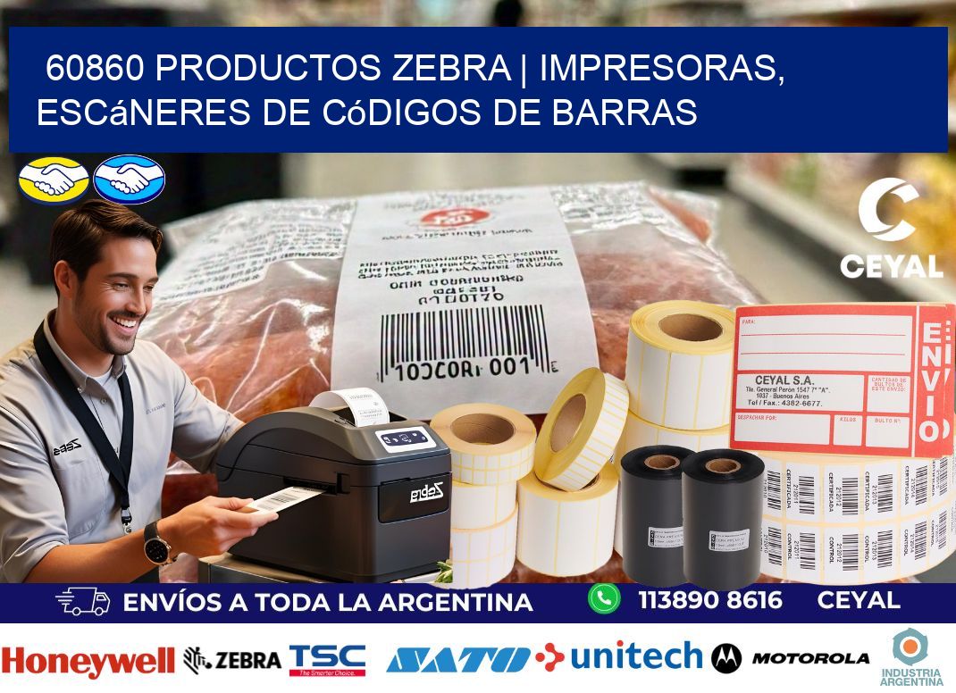 60860 Productos Zebra | Impresoras, escáneres de códigos de barras
