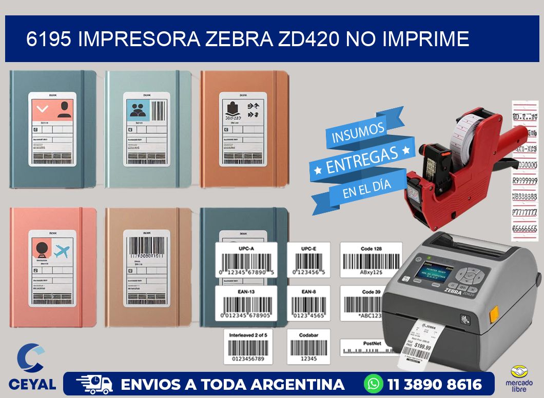 6195 Impresora Zebra ZD420 no imprime