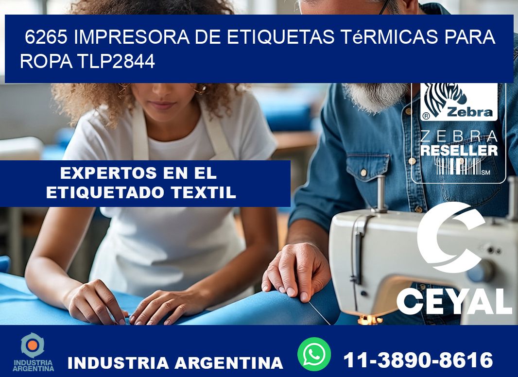 6265 impresora de etiquetas térmicas para ropa TLP2844