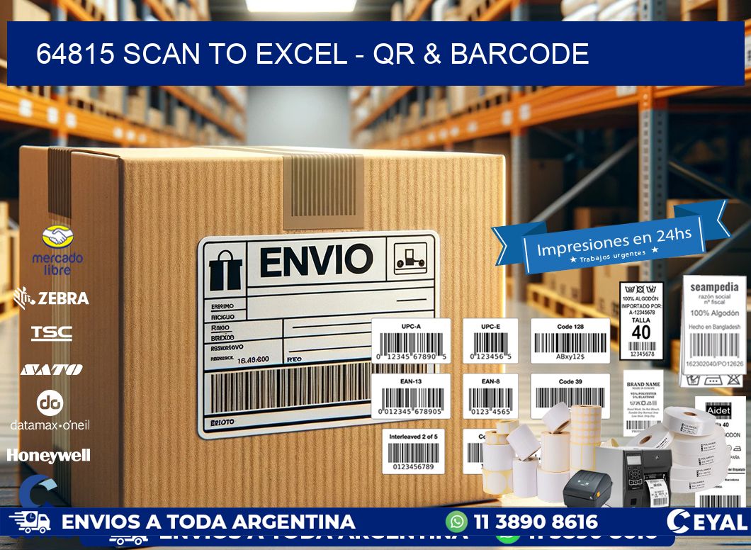 64815 Scan to Excel - QR & Barcode