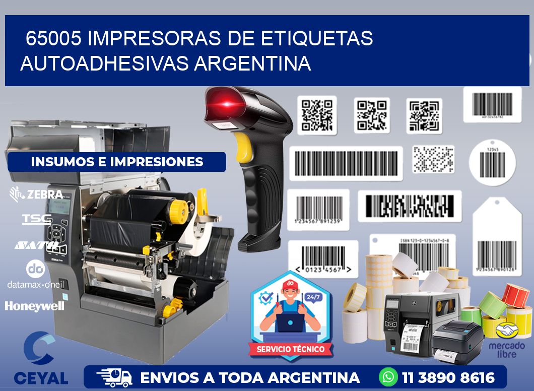 65005 Impresoras de etiquetas autoadhesivas argentina