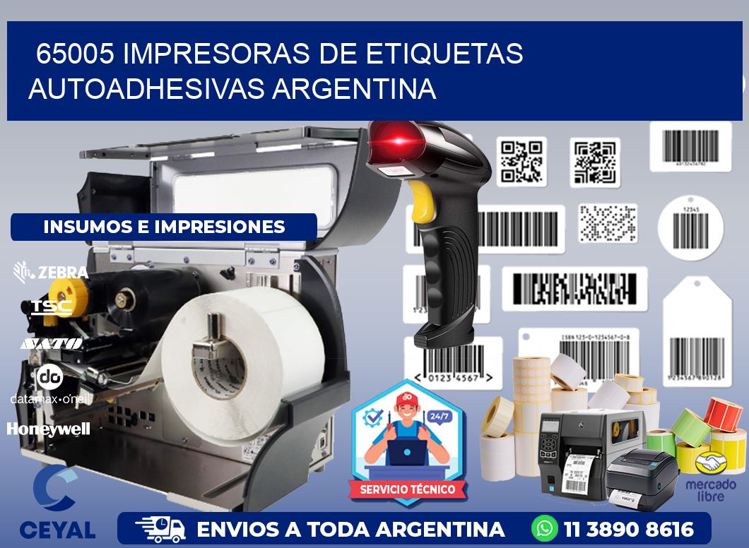 65005 Impresoras de etiquetas autoadhesivas argentina