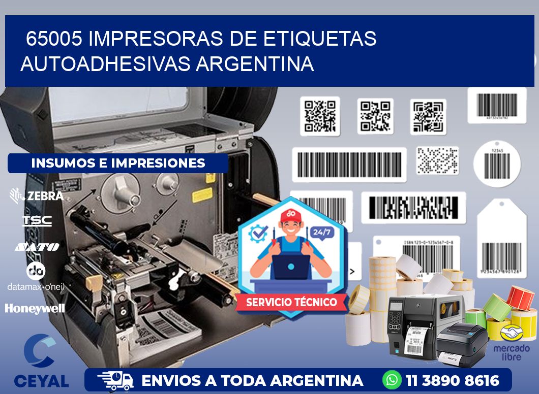 65005 Impresoras de etiquetas autoadhesivas argentina