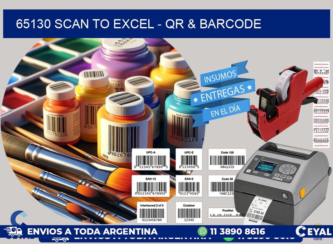 65130 Scan to Excel - QR & Barcode