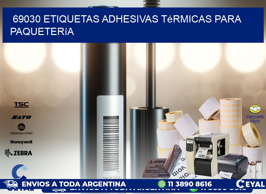 69030 etiquetas adhesivas térmicas para paquetería
