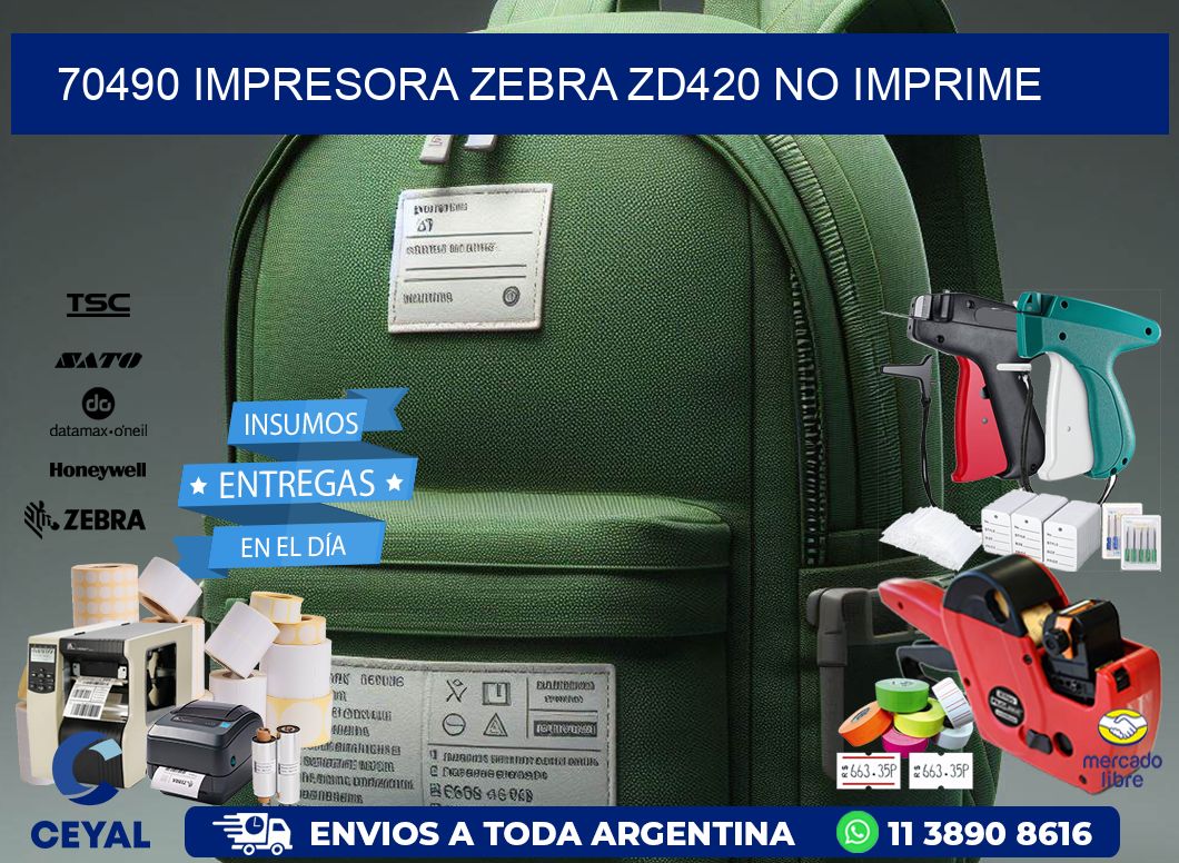 70490 Impresora Zebra ZD420 no imprime