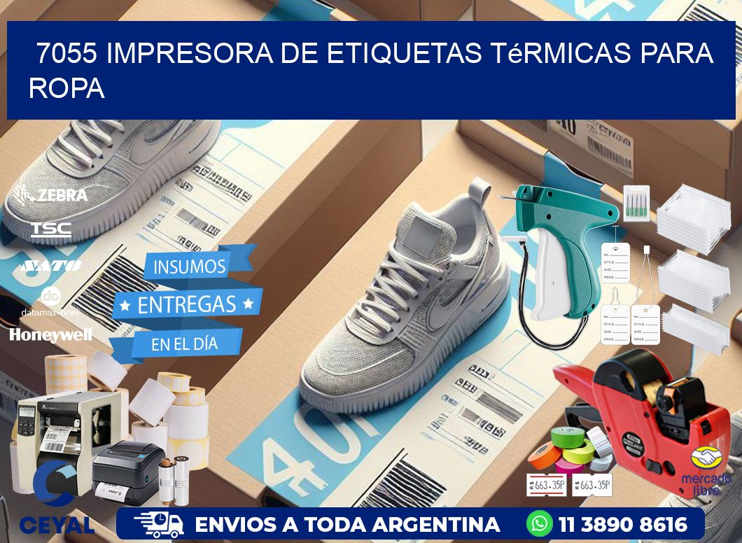 7055 impresora de etiquetas térmicas para ropa
