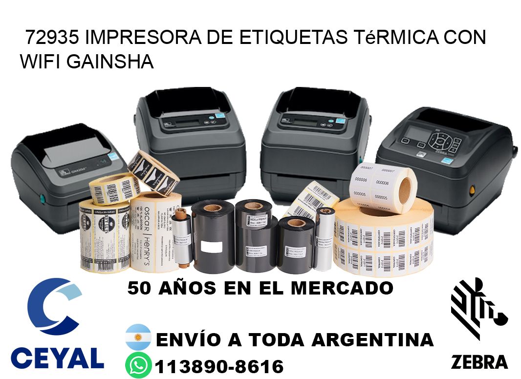 72935 impresora de etiquetas térmica con wifi GAINSHA