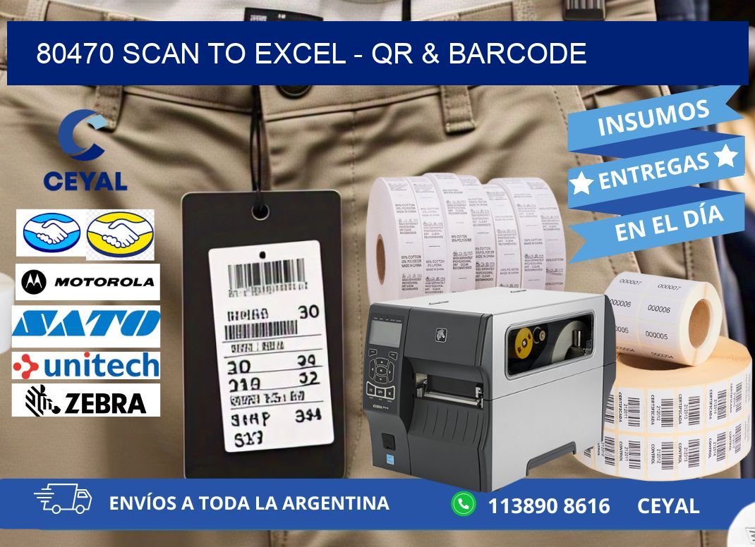 80470 Scan to Excel - QR & Barcode
