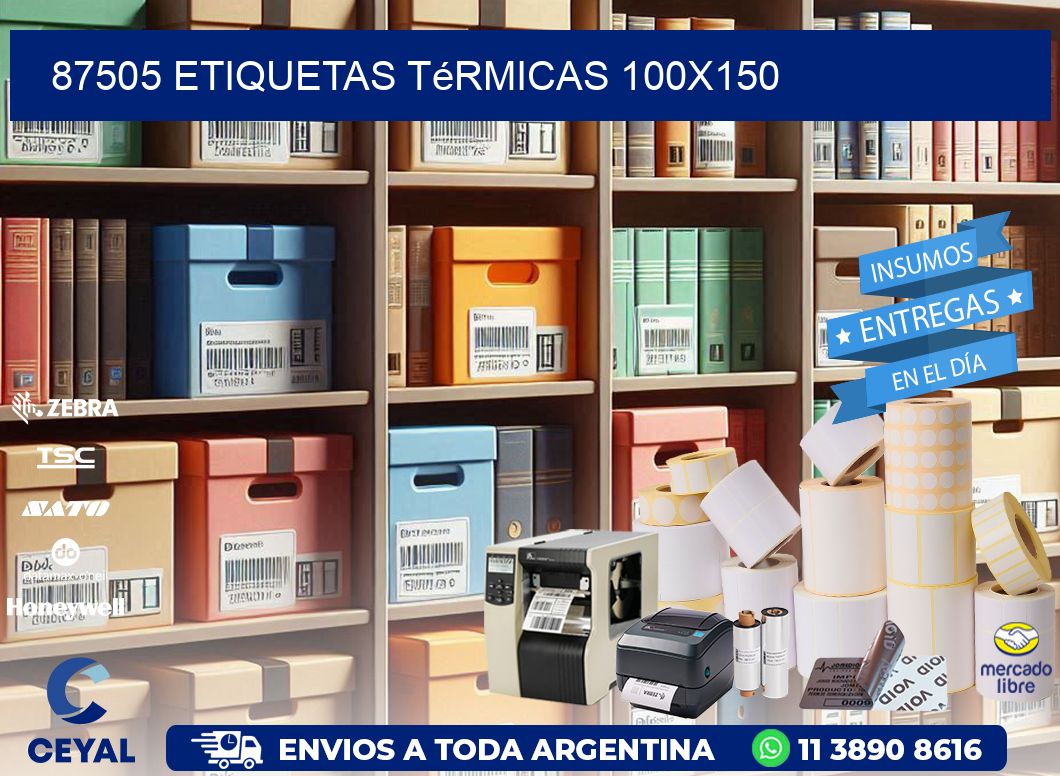 87505 etiquetas térmicas 100x150