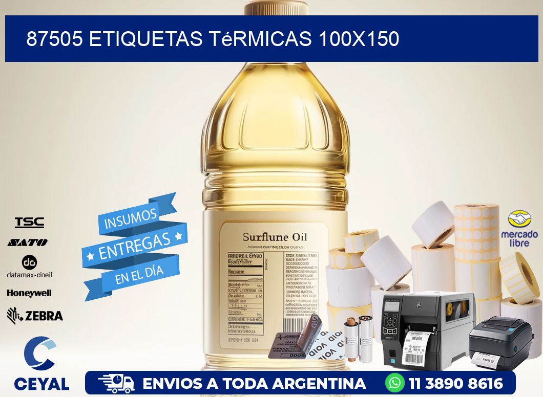 87505 etiquetas térmicas 100x150
