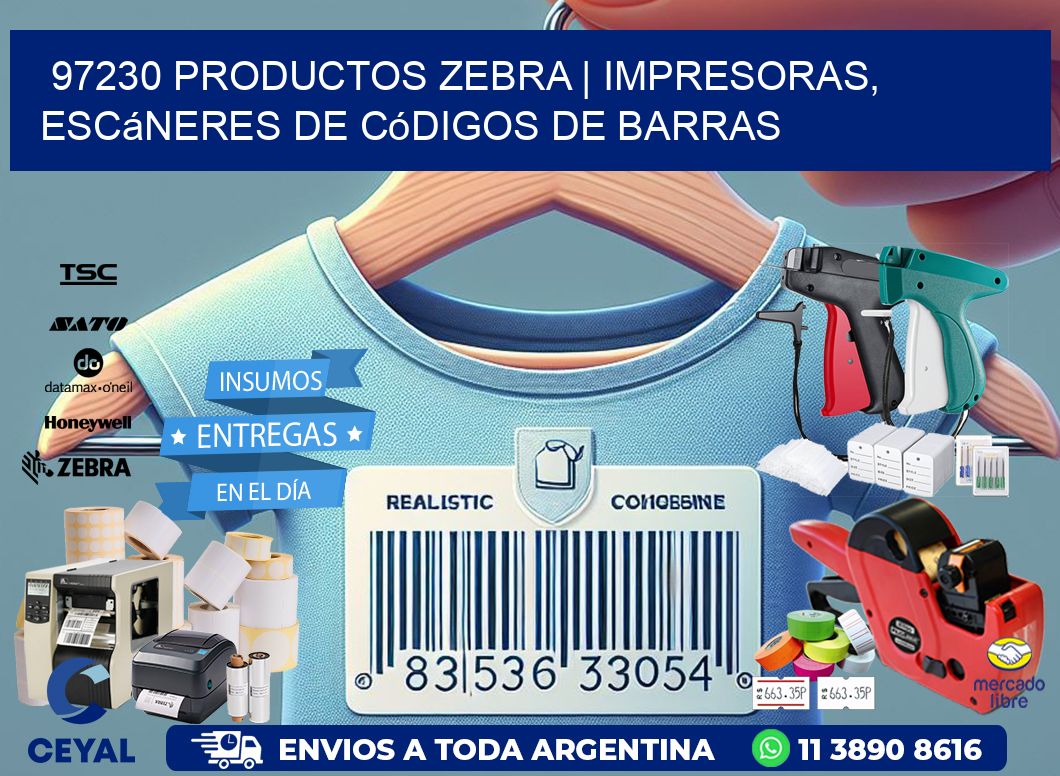 97230 Productos Zebra | Impresoras, escáneres de códigos de barras