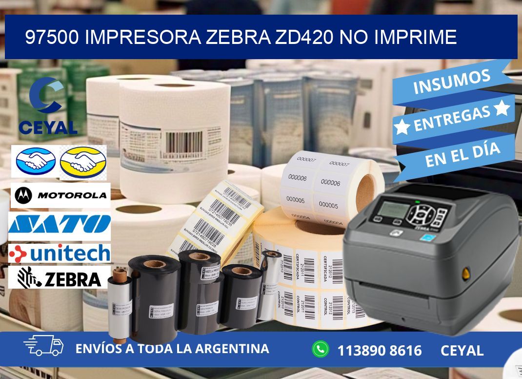 97500 Impresora Zebra ZD420 no imprime