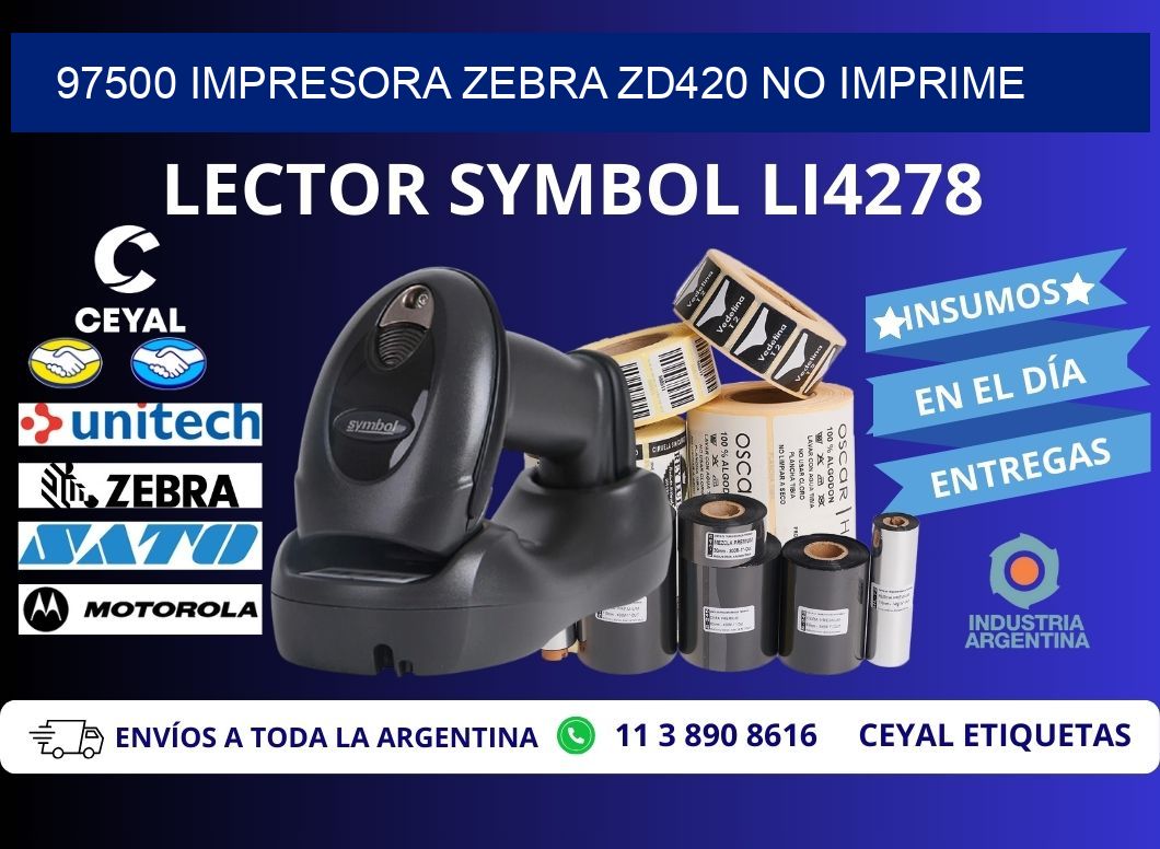 97500 Impresora Zebra ZD420 no imprime