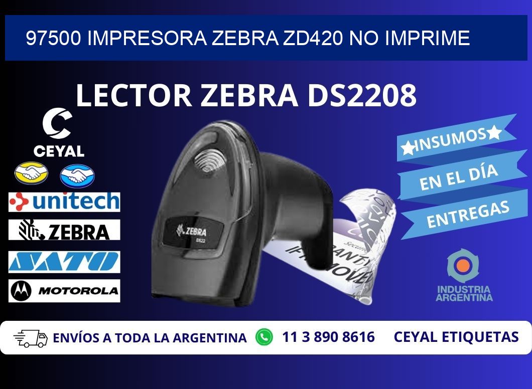 97500 Impresora Zebra ZD420 no imprime