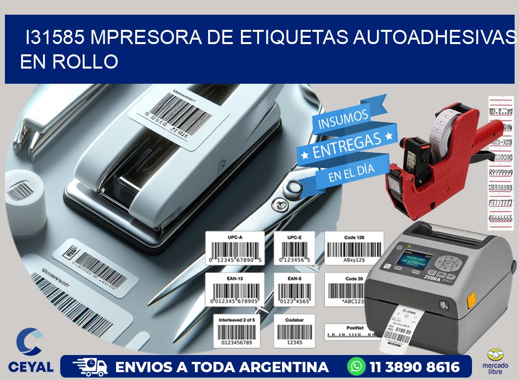 I31585 mpresora de etiquetas autoadhesivas en rollo
