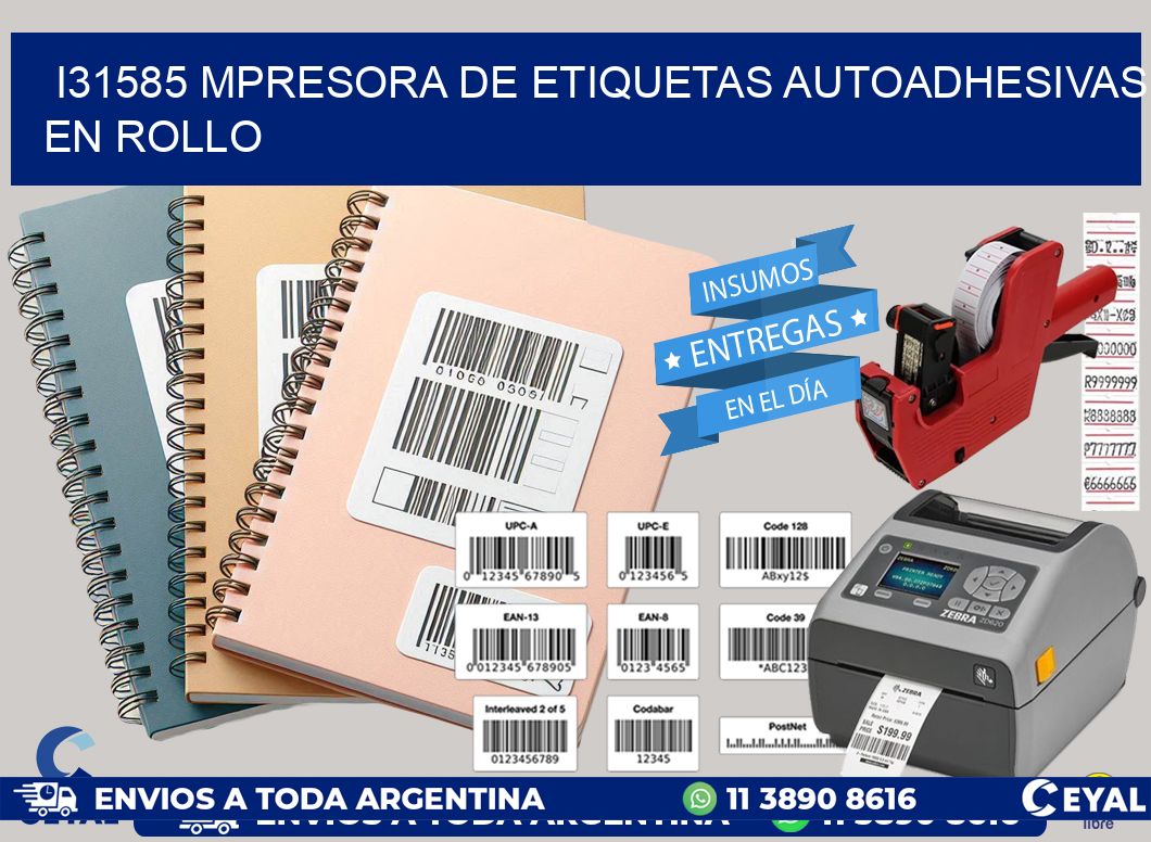 I31585 mpresora de etiquetas autoadhesivas en rollo