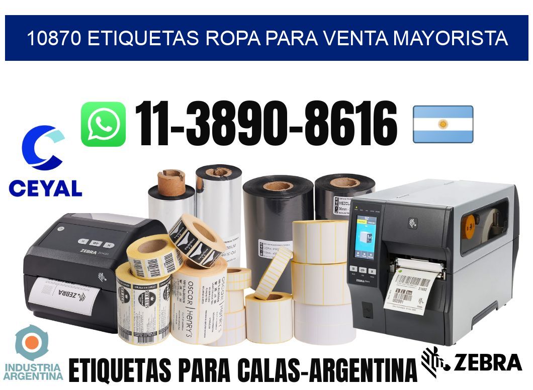 10870 Etiquetas ropa para venta mayorista