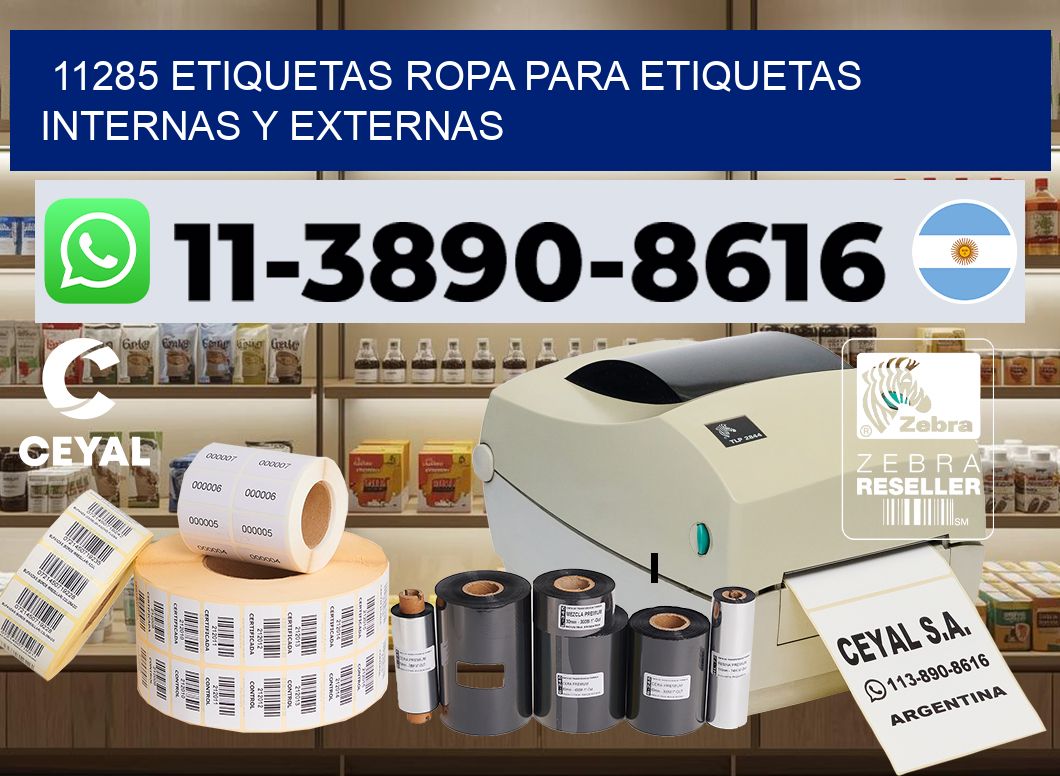 11285 Etiquetas ropa para etiquetas internas y externas