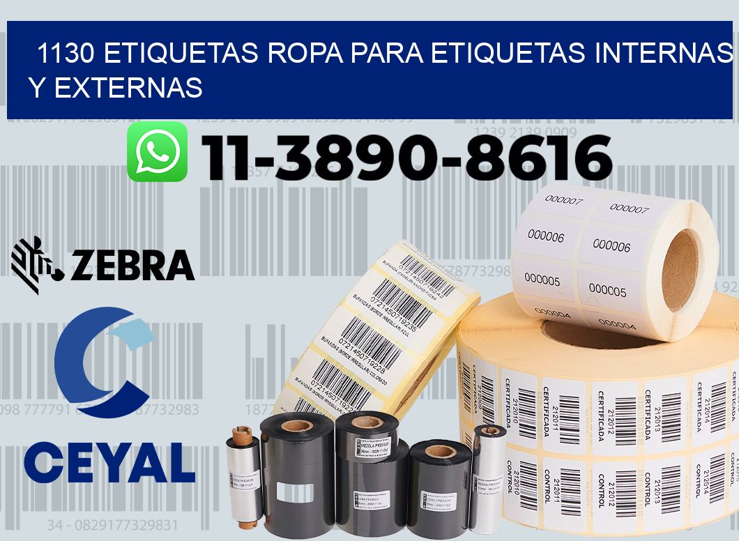 1130 Etiquetas ropa para etiquetas internas y externas
