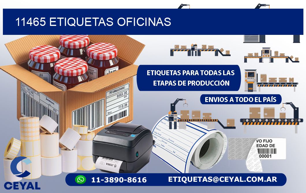 11465 etiquetas oficinas