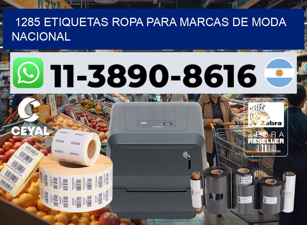 1285 Etiquetas ropa para marcas de moda nacional