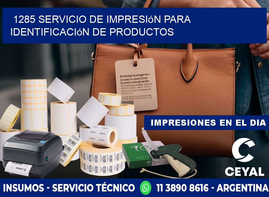 1285 Servicio de impresión para identificación de productos
