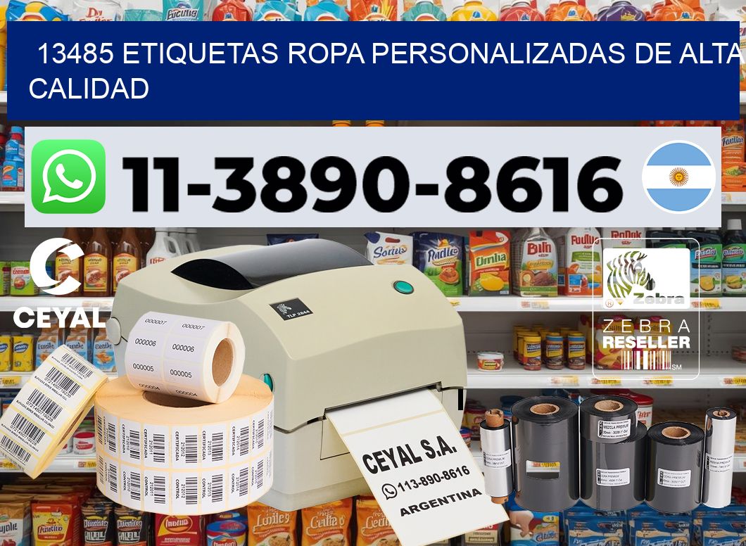 13485 Etiquetas ropa personalizadas de alta calidad