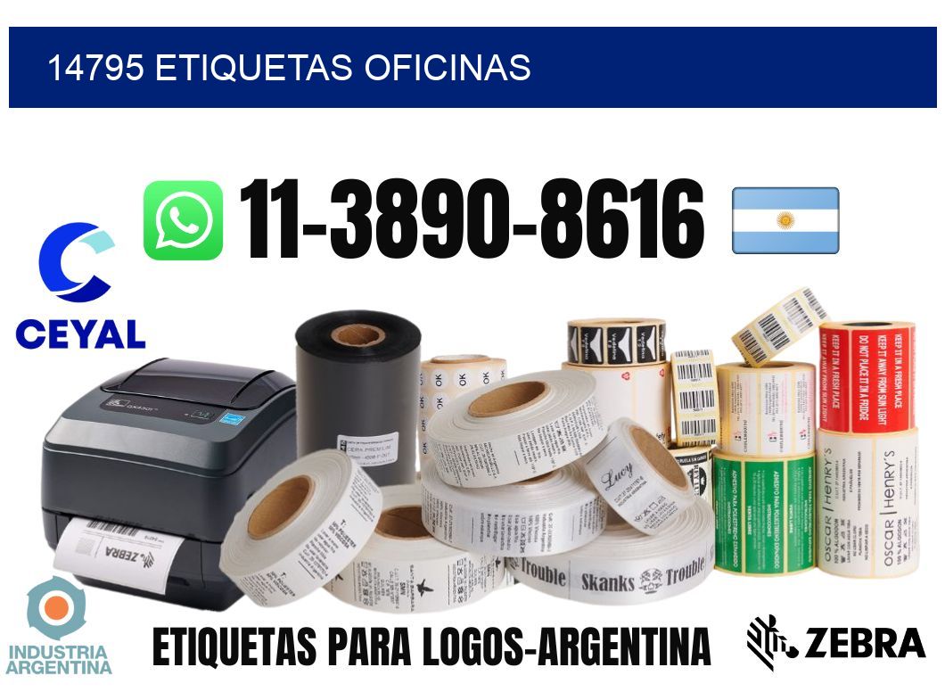 14795 etiquetas oficinas