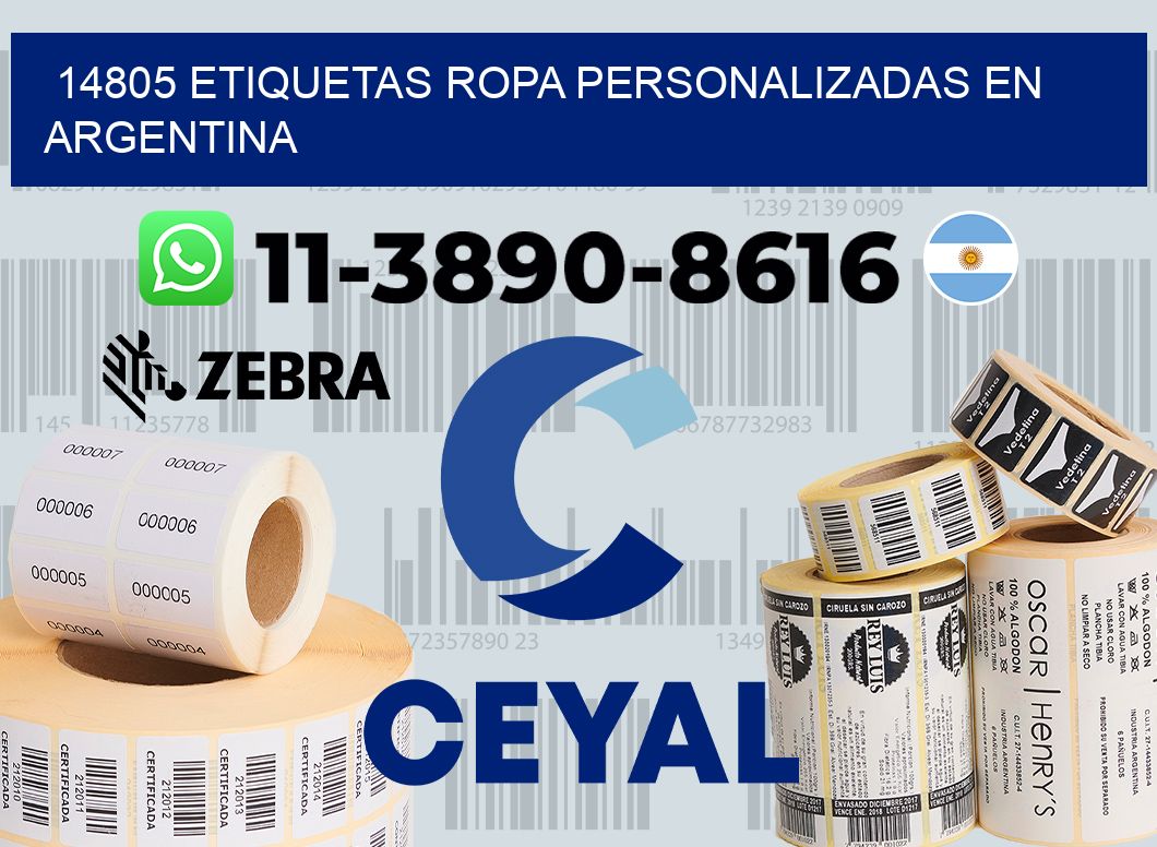 14805 Etiquetas ropa personalizadas en Argentina