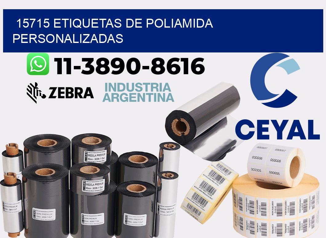 15715 Etiquetas de poliamida personalizadas