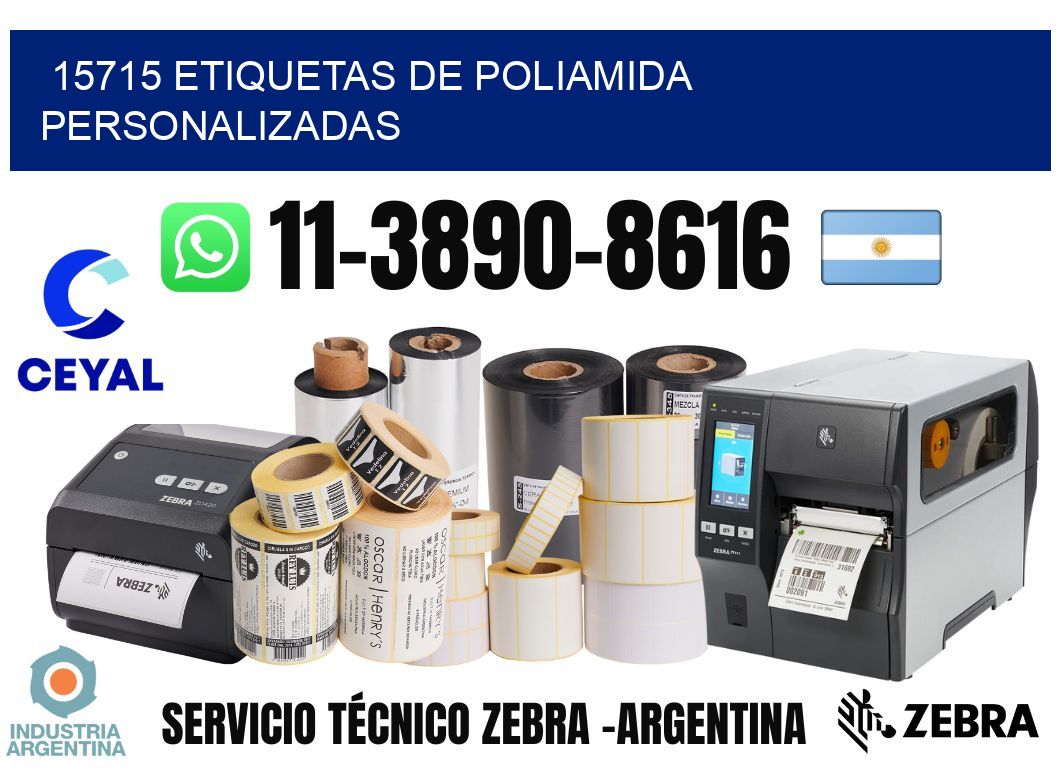 15715 Etiquetas de poliamida personalizadas