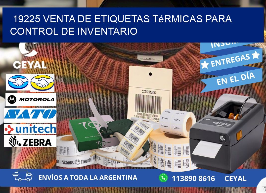 19225 venta de etiquetas térmicas para control de inventario