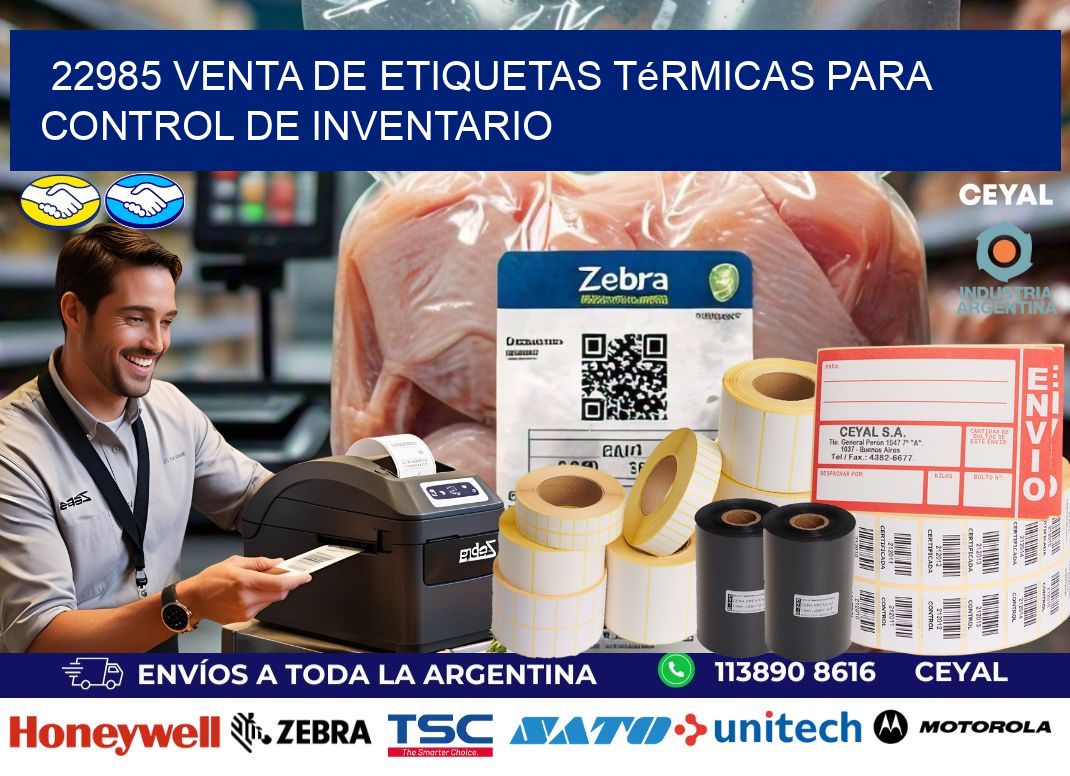 22985 venta de etiquetas térmicas para control de inventario