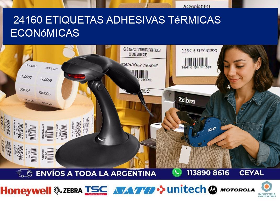 24160 etiquetas adhesivas térmicas económicas