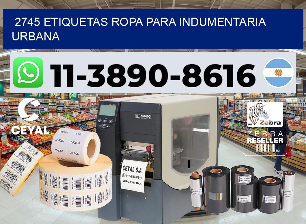 2745 Etiquetas ropa para indumentaria urbana