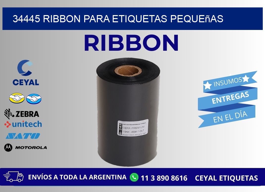 34445 ribbon para etiquetas pequeñas
