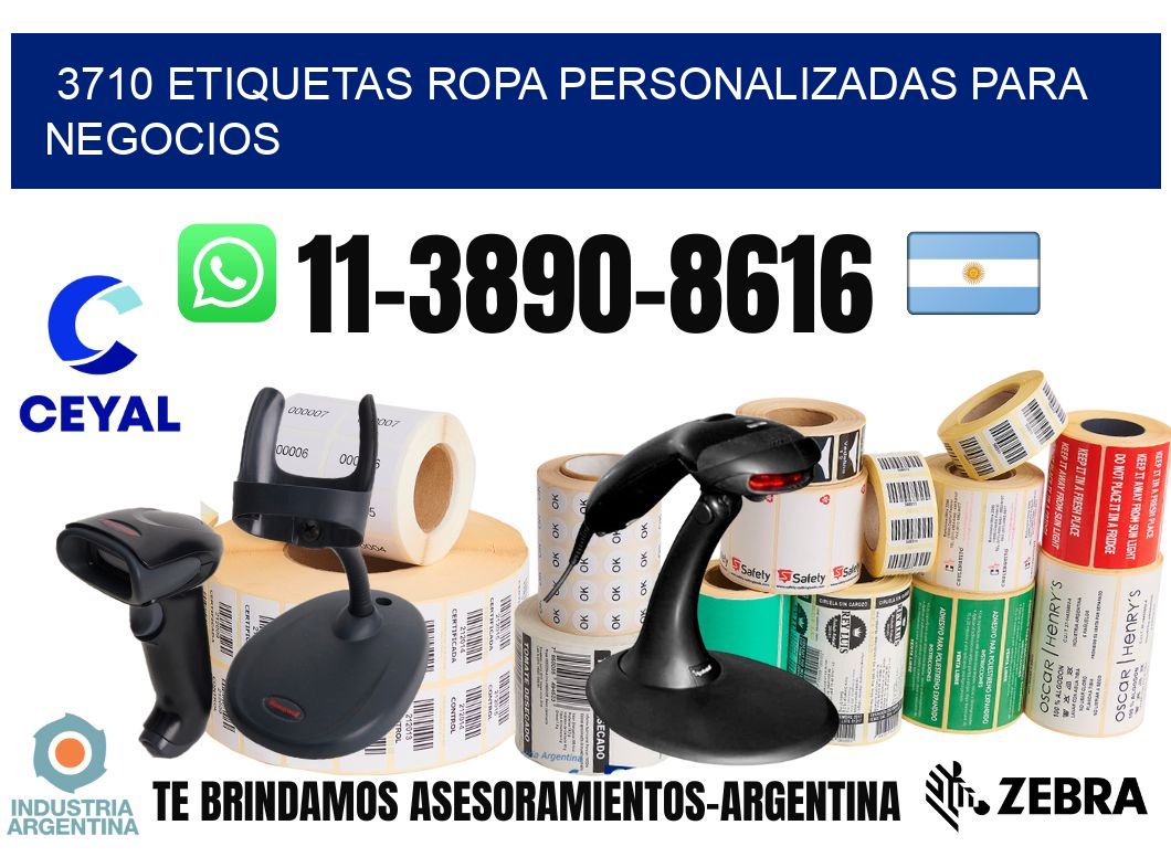 3710 Etiquetas ropa personalizadas para negocios