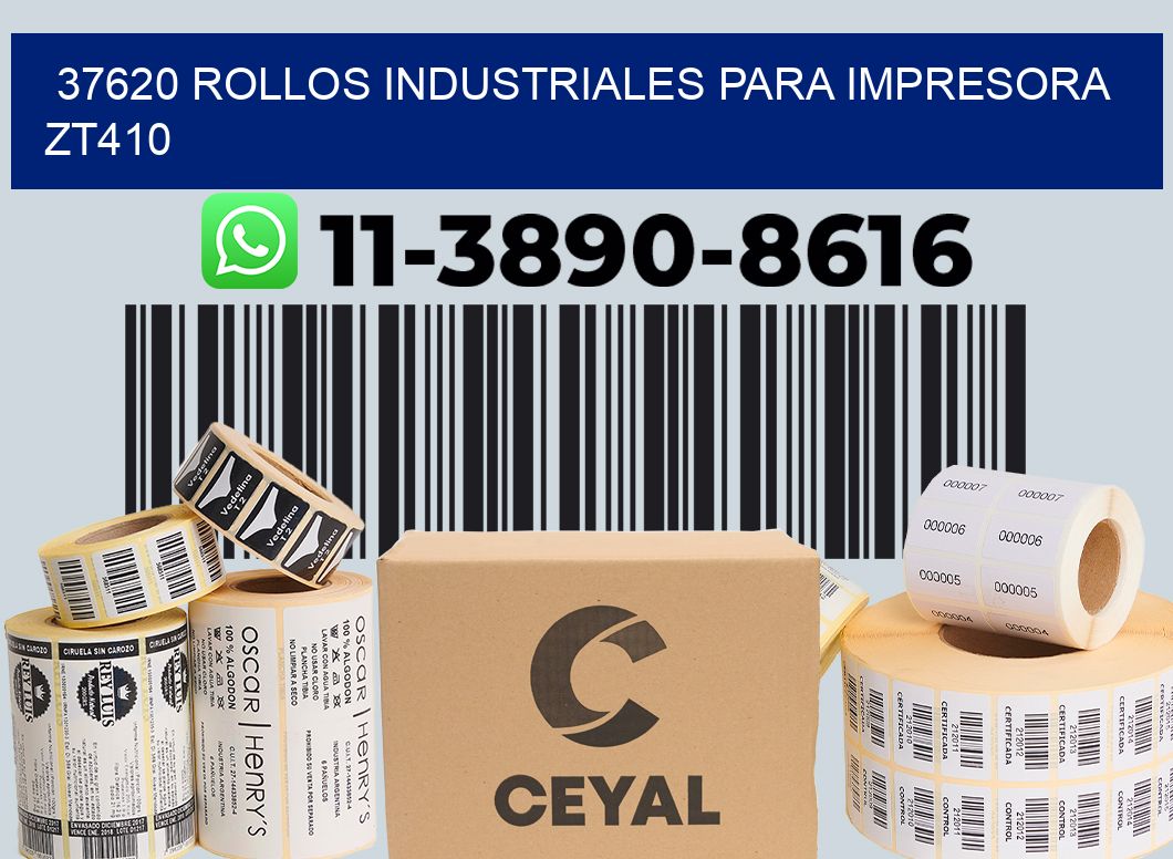 37620 rollos industriales para impresora zt410