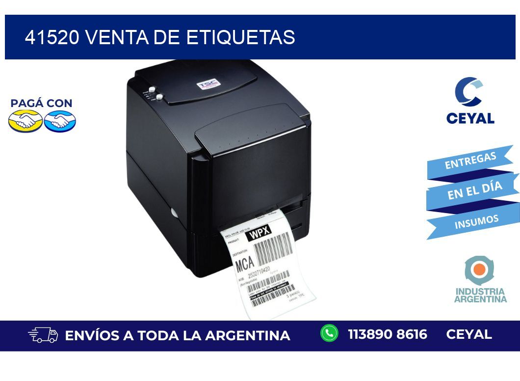 41520 venta de etiquetas