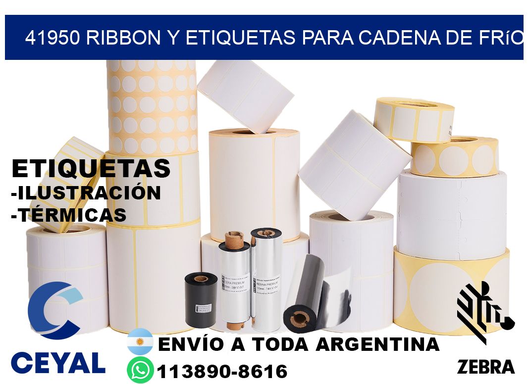 41950 ribbon y etiquetas para cadena de frío