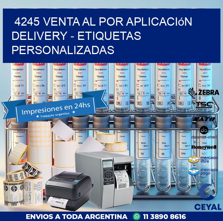 4245 Venta al Por Aplicación delivery - Etiquetas Personalizadas