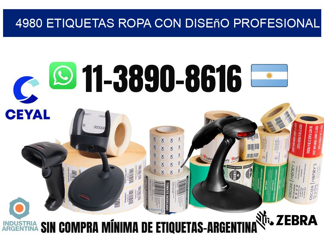 4980 Etiquetas ropa con diseño profesional