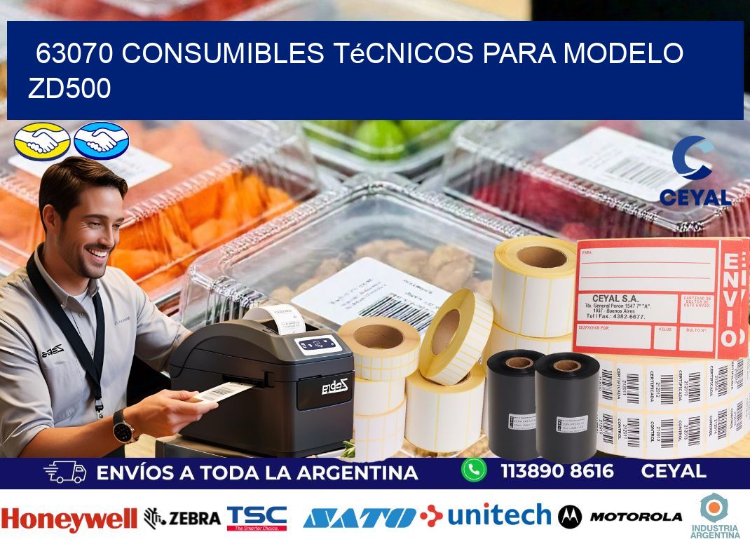 63070 consumibles técnicos para modelo zd500