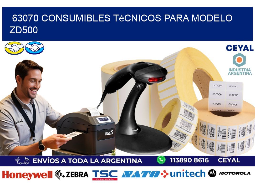 63070 consumibles técnicos para modelo zd500