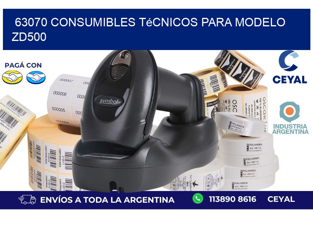 63070 consumibles técnicos para modelo zd500