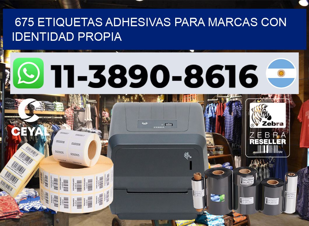 675 Etiquetas adhesivas para marcas con identidad propia