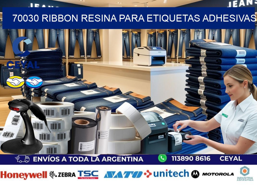 70030 ribbon resina para etiquetas adhesivas