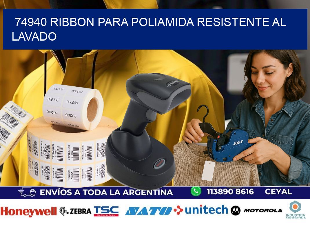 74940 ribbon para poliamida resistente al lavado